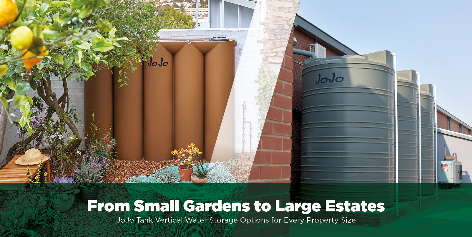 From Small Gardens to Large Estates - JoJo Tank Vertical Water