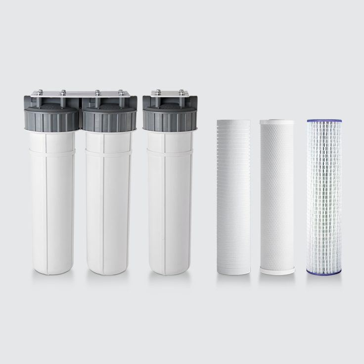 20 Inch One and Two Stage Units and Filter Cartridges_Combo_736 x 736pxl